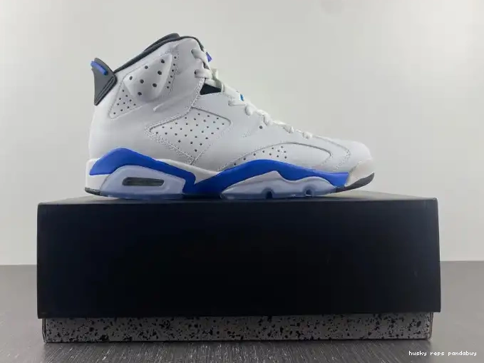Cheap Husky Jordan Sport (2014) Air 6 Blue Retro 384664-107 0409